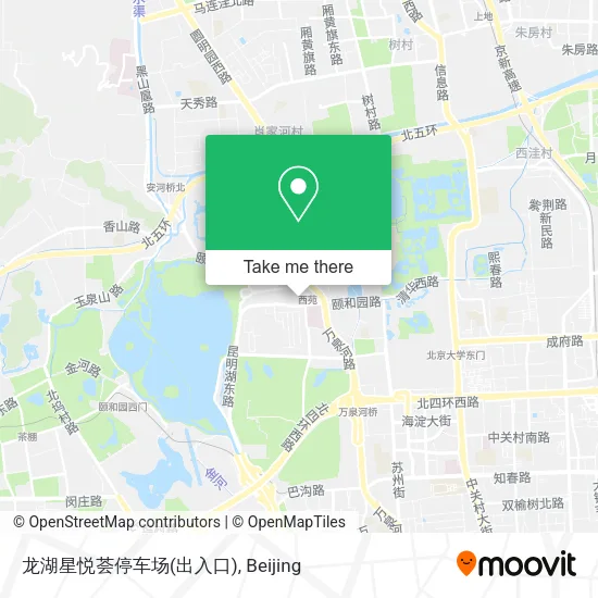 龙湖星悦荟停车场(出入口) map