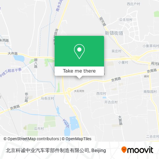 北京科诚中业汽车零部件制造有限公司 map