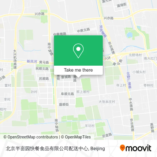 北京半亩园快餐食品有限公司配送中心 map
