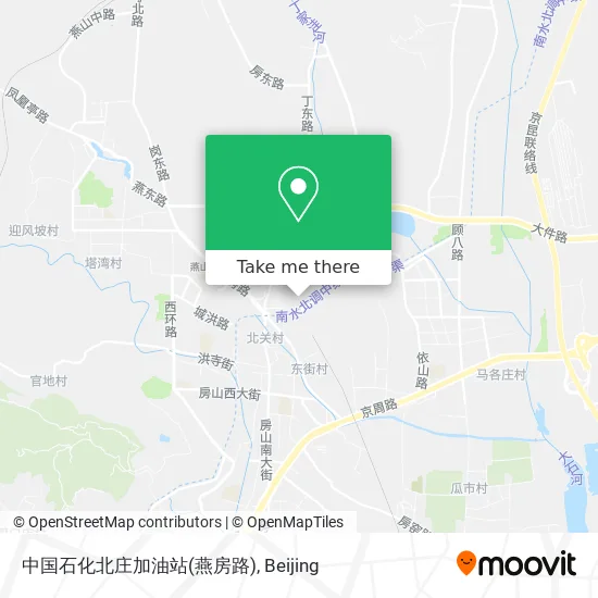 中国石化北庄加油站(燕房路) map