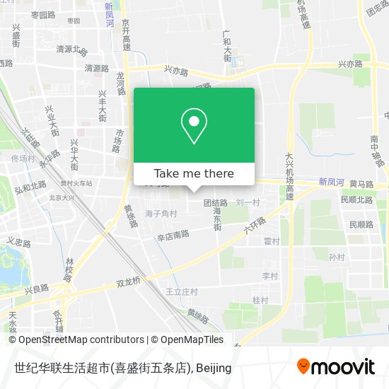 世纪华联生活超市(喜盛街五条店) map