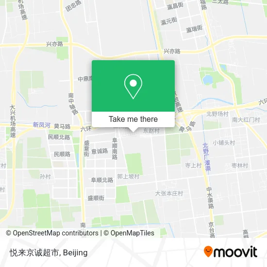 悦来京诚超市 map
