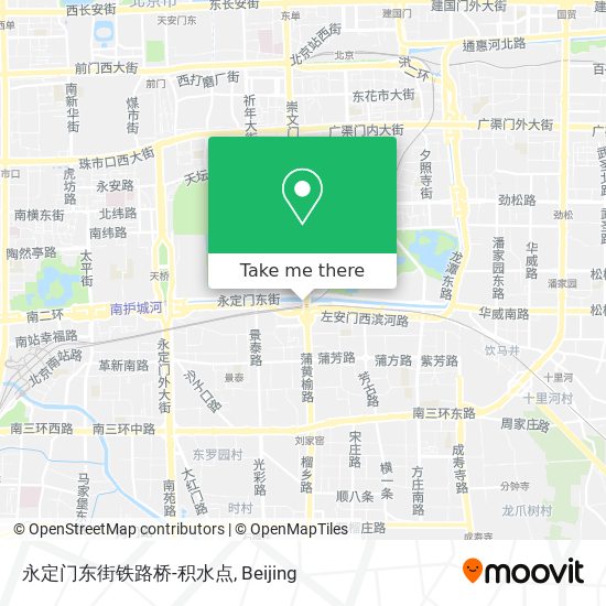 永定门东街铁路桥-积水点 map
