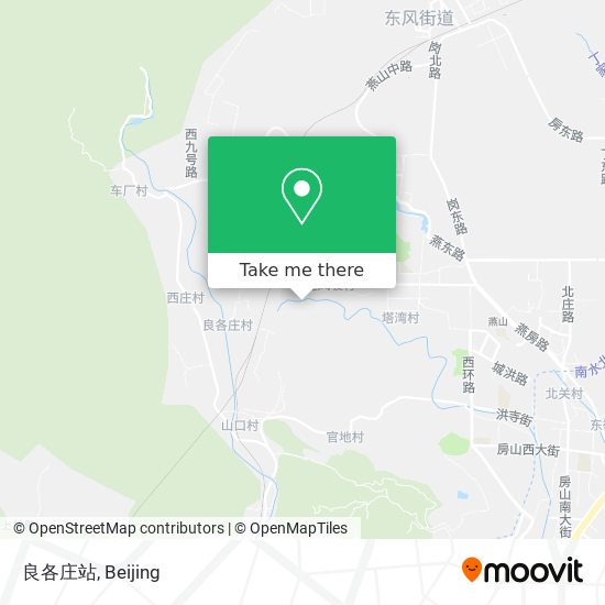 良各庄站 map