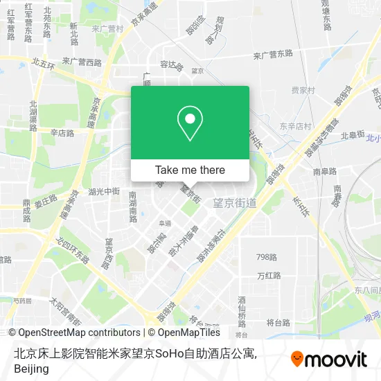 北京床上影院智能米家望京SoHo自助酒店公寓 map