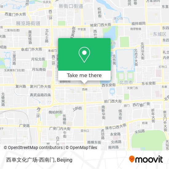 西单文化广场-西南门 map