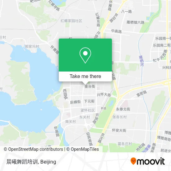 晨曦舞蹈培训 map