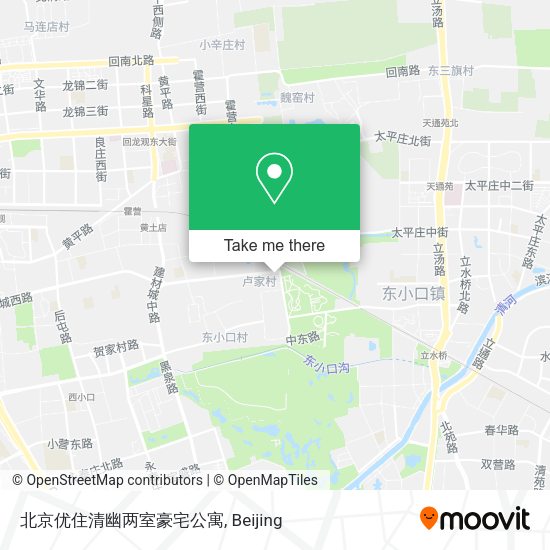 北京优住清幽两室豪宅公寓 map
