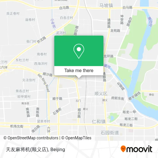 天友麻将机(顺义店) map