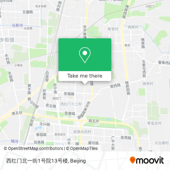 西红门北一街1号院13号楼 map