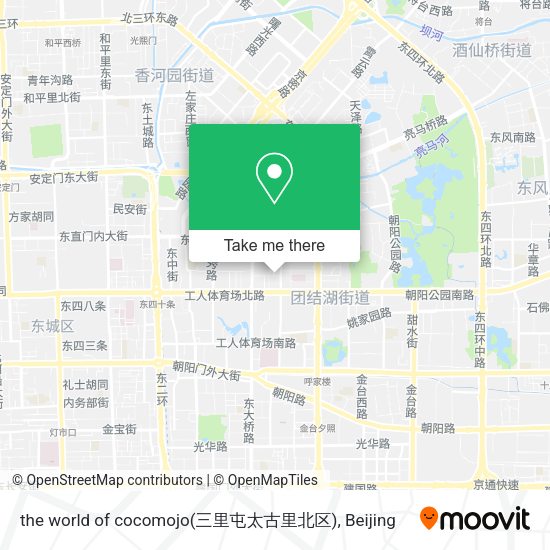 the world of cocomojo(三里屯太古里北区) map
