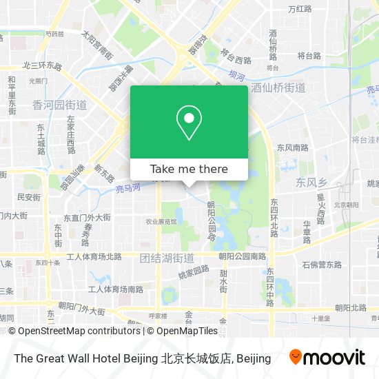 The Great Wall Hotel Beijing 北京长城饭店 map