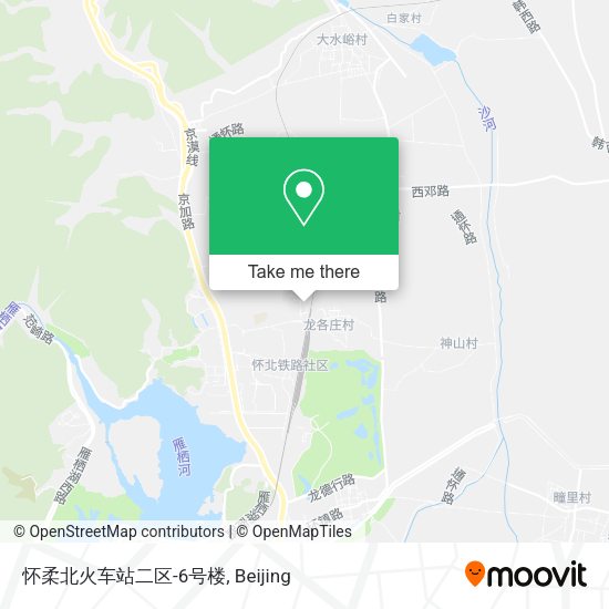 怀柔北火车站二区-6号楼 map