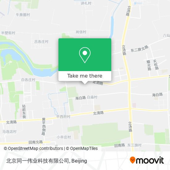 北京同一伟业科技有限公司 map