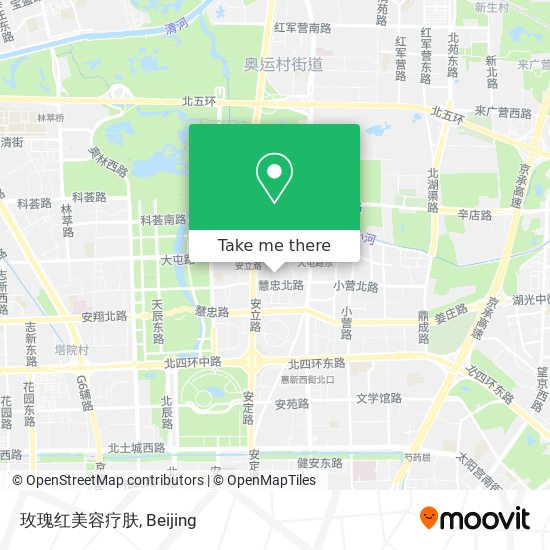 玫瑰红美容疗肤 map