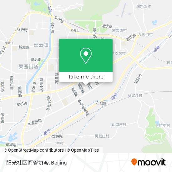 阳光社区商管协会 map