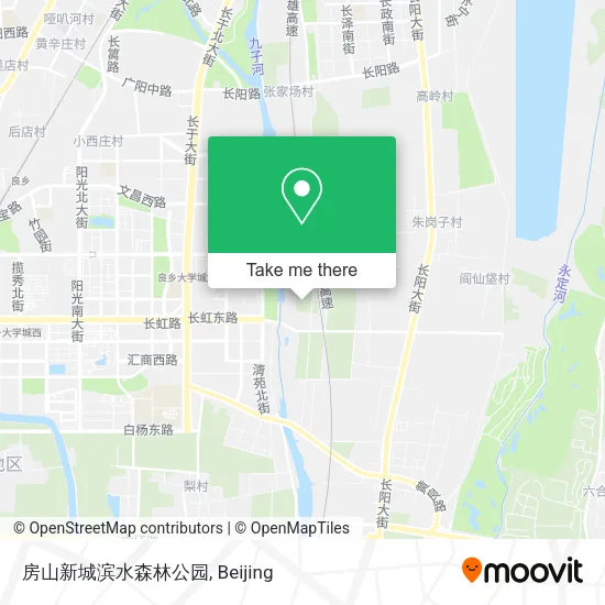 房山新城滨水森林公园 map