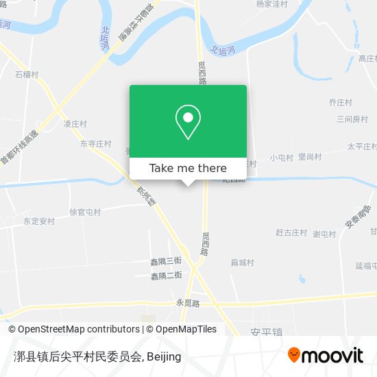 漷县镇后尖平村民委员会 map