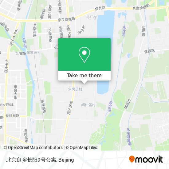 北京良乡长阳9号公寓 map