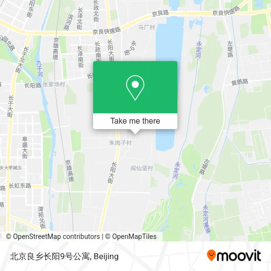 北京良乡长阳9号公寓 map