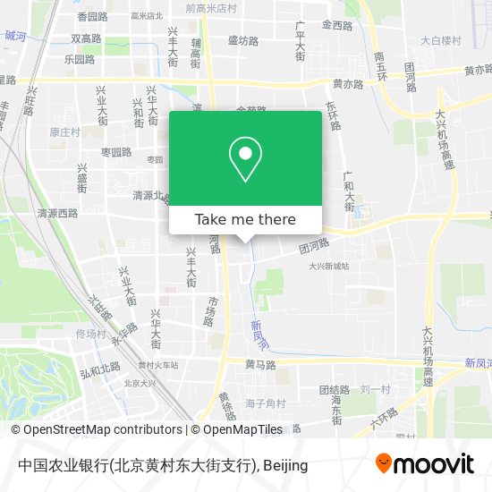 中国农业银行(北京黄村东大街支行) map