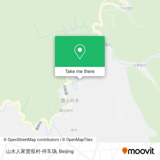 山水人家度假村-停车场 map