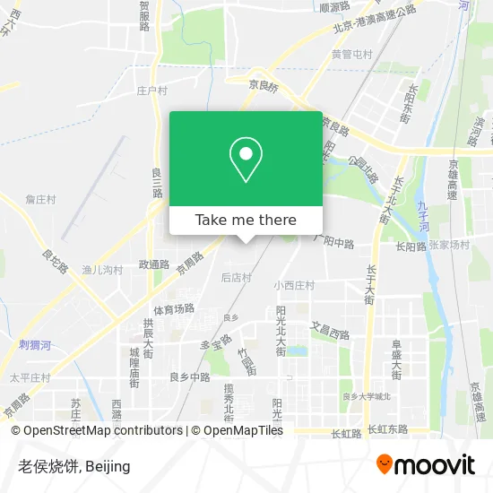 老侯烧饼 map