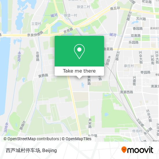 西芦城村停车场 map