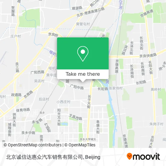 北京诚信达惠众汽车销售有限公司 map