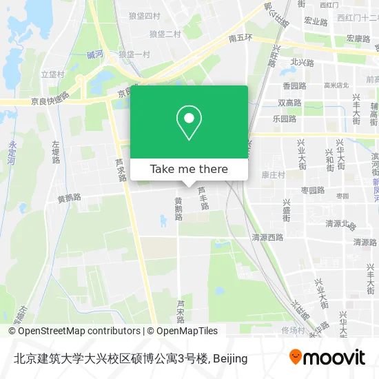 北京建筑大学大兴校区硕博公寓3号楼 map