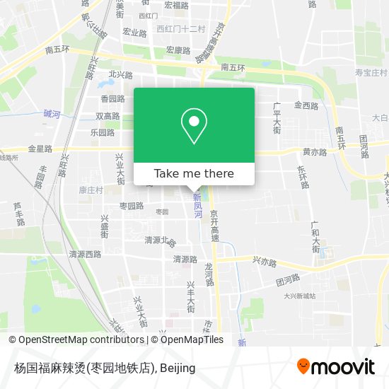 杨国福麻辣烫(枣园地铁店) map