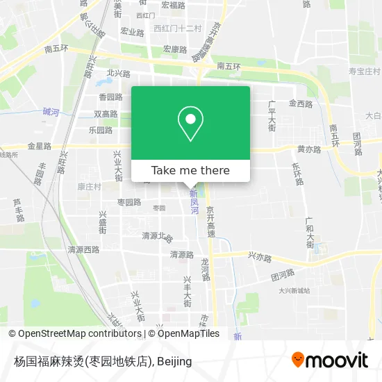 杨国福麻辣烫(枣园地铁店) map