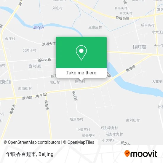 华联香百超市 map