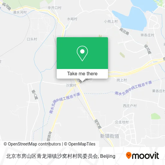 北京市房山区青龙湖镇沙窝村村民委员会 map