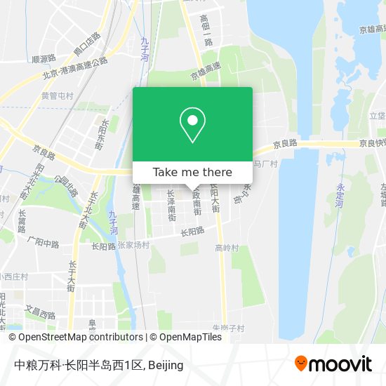 中粮万科·长阳半岛西1区 map