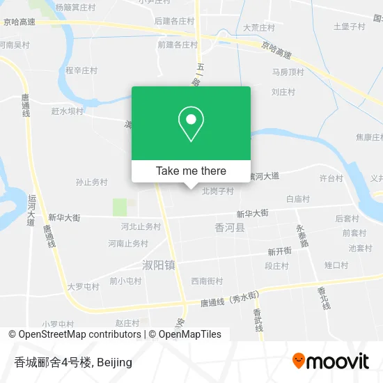 香城郦舍4号楼 map