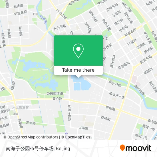南海子公园-5号停车场 map