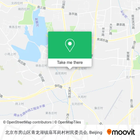北京市房山区青龙湖镇庙耳岗村村民委员会 map