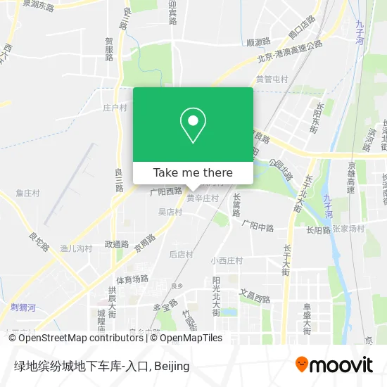 绿地缤纷城地下车库-入口 map