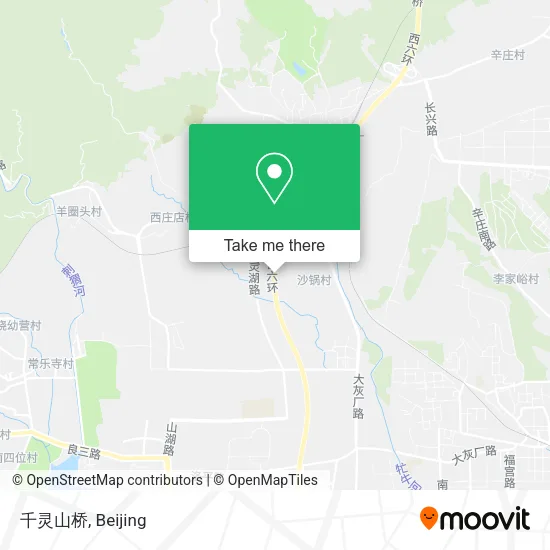 千灵山桥 map