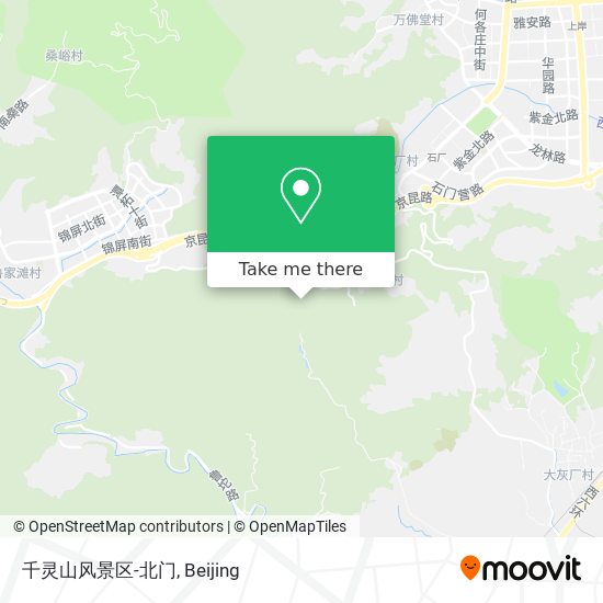 千灵山风景区-北门 map
