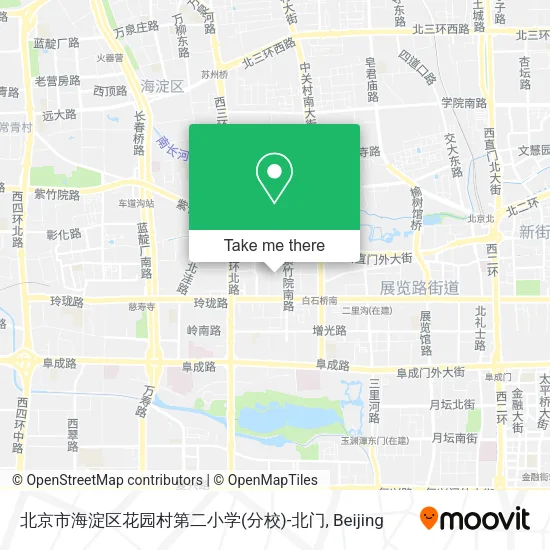 北京市海淀区花园村第二小学(分校)-北门 map
