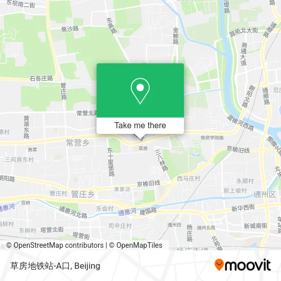 草房地铁站-A口 map