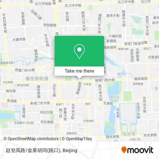 赵登禹路/金果胡同(路口) map