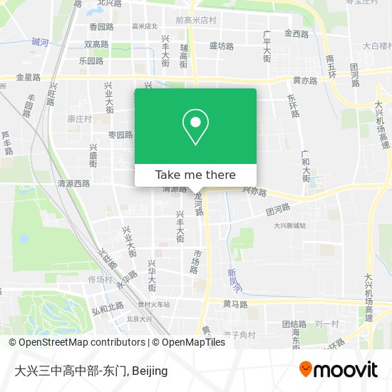 大兴三中高中部-东门 map