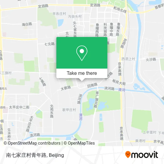南七家庄村青年路 map