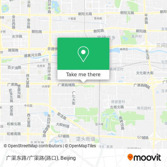 广渠东路/广渠路(路口) map