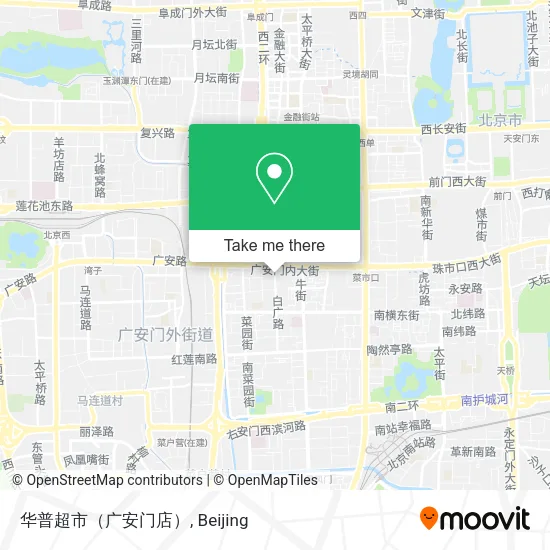华普超市（广安门店） map