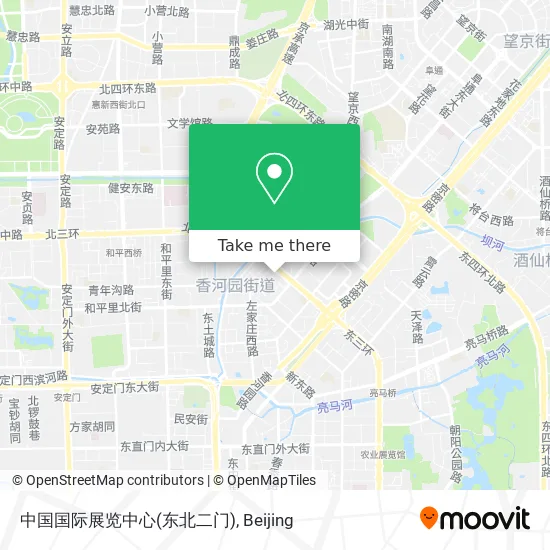 中国国际展览中心(东北二门) map