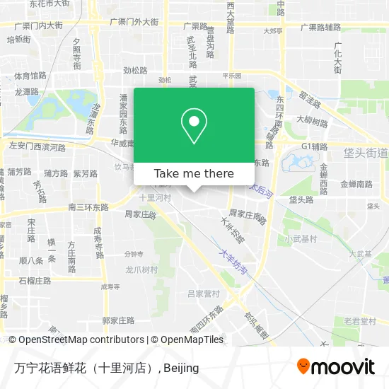 万宁花语鲜花（十里河店） map